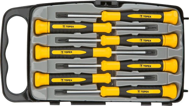 Topex Precision atsuktuvų komplektas 7 vnt. (39D558)