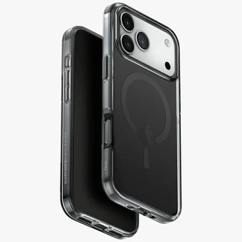 Dėklas UNIQ Clario do iPhone 17 Pro Max Magclick Charging juoda