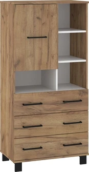 Vitrina Meblocross 1D3SP, ruda