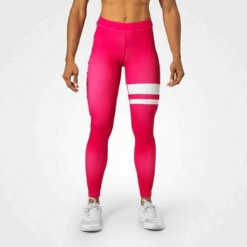 Better Bodies Varsity Stripe Tights (Hot Pink)