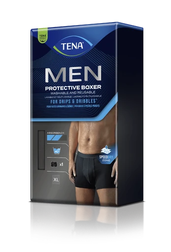TENA Men Protective Boxer Black XL N1