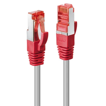 Lindy Patchkabel Cat6 CrossOver S/FTP grau/raudona 5.00m