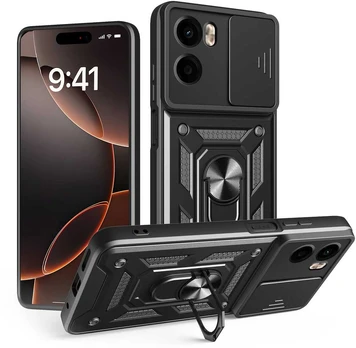 Dėklas Telforceone Defender Slide case for Xiaomi Redmi Note 15 Pro Plus 5G (EU) juodas