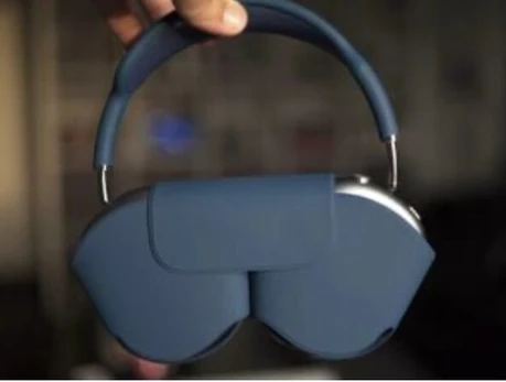 Bevielės ausinės su dėklu ir bluetooth, mėlynos
