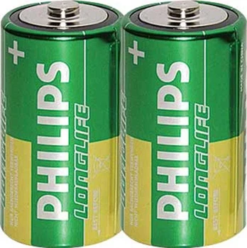 Philips Baterijos Baterija R20 PHILIPS LONGLIFE 701 FOL PACK 2 Vnt.