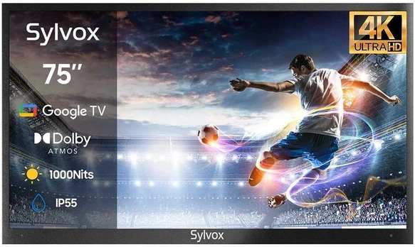 „Sylvox Deck Pro 2.0“ 75 colių 4K lauko televizorius