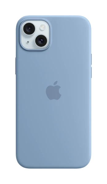 Telefono dėklas Apple Silicone Case with MagSafe, iPhone 15 Plus, žydra