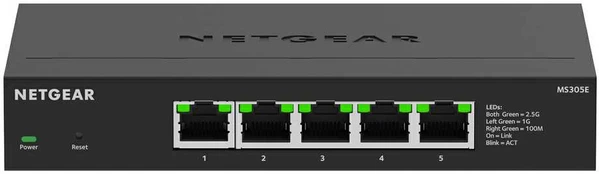 Šakotuvas Jungiklis NETGEAR NETGEAR 5PT Multigig Plus jungiklis MS305E