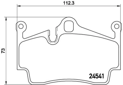 Stabdžių trinkelių rinkinys, diskinis stabdys BREMBO P 65 028