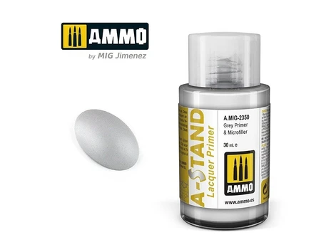AMMO by MIG Jimenez AMMO MIG - A-Stand gruntas Pilkas Primer & Microfiller, 30 ml, 2350