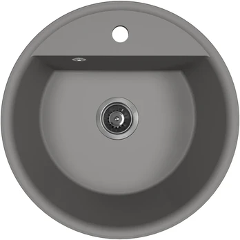 Granitinė virtuvinė plautuvė Laveo Muna SPU_580Y, Pilkas
