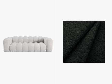 Sofa, Lupine, 3 vietų, 230x95x70, juoda