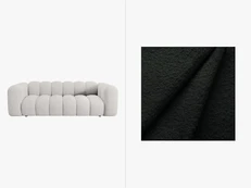 Sofa, Lupine, 3 vietų, 230x95x70, juoda kaina