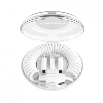 USB vonmählen USB-A + USB-C - USB-C + Lightning 0.75 m Balta (ALC00002)