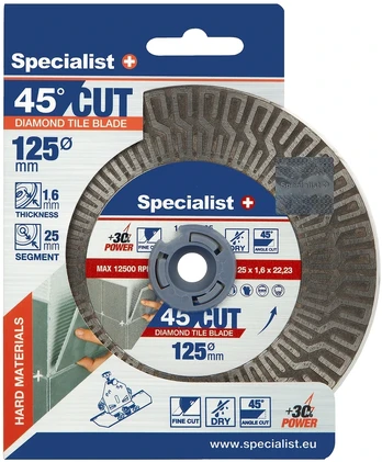 SPECIALIST+ deim. pjovimo-šlifavimo diskas, 125mm