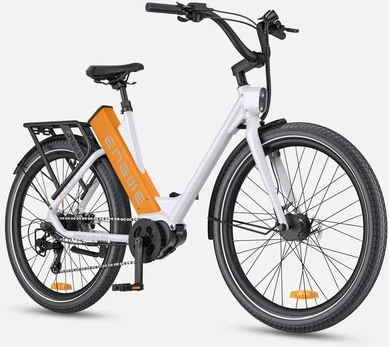 Dviratis 27,5 elektrinis Engwe P275 ST balta/oranžinė