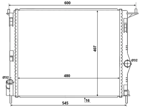 Variklio radiatorius NRF NRF 53069A