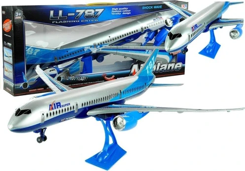 Lean Toys Žaislinis lėktuvas LL787, mėlynas