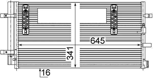 MAHLE AC 457 000S Air conditioning condenser