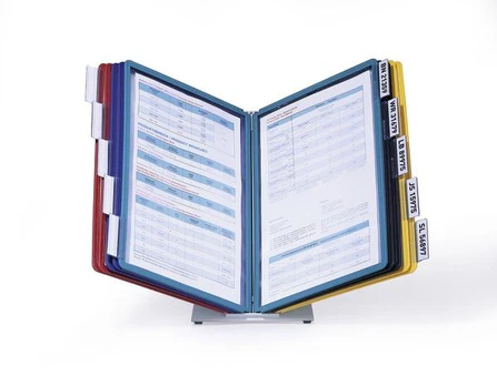Laikiklis DURABLE TischSichttafelsys VarioTable10 Sichttafeln mehrfbg