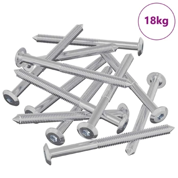 Baldų varžtai 1200 pcs Sidabro Plienas