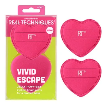 Makiažo kempinėlė Real Techniques Vivid Escape, 2 vnt., rožinė sp.