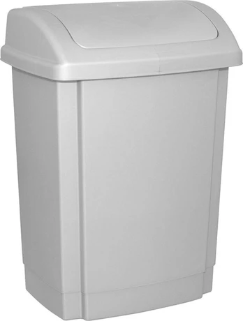 Šiukšliadėžė Office Products uchylny pilkas (19012211-10)