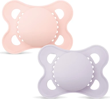 MAM - Orig Silk Pacifiers - Pink - 0-6 months