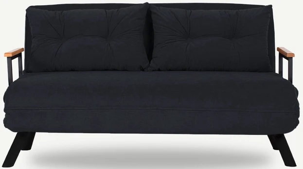 Dvivietė sofa-lova Sando 2-Seater-Black Juodas