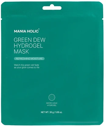 Mania Holic Hydrating hydrogel mask Žalias Dew Hydrogel Mask 30 g