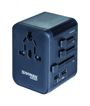 Adapteris kelioninis DONAU TRAVEL 521, juoda