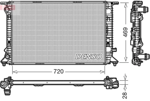Variklio radiatorius DENSO DRM02022