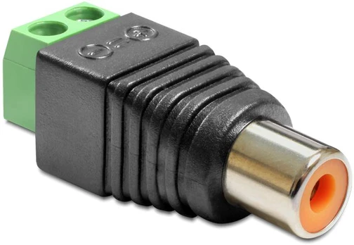 Adapteris AV Delock terminalo blokas juodas (65418)