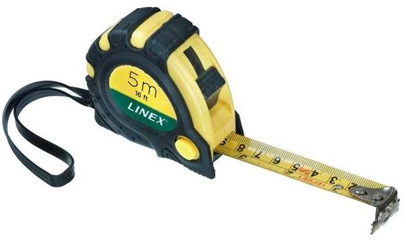 Linex LINEX Rollmaßband 5 m cm- und col.-Skala flexibler