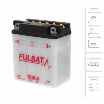 Fulbat Akumuliatorius 3 Ah 32 12V
