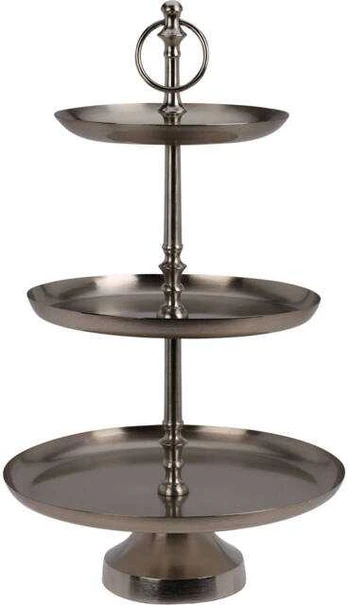 Metalinė lėkštė, 3 lygių, 50 cm
