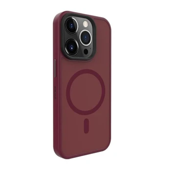 Dėklas Evelatus Apple iPhone 15 Pro Max Hybird Case With Magsafe PC+TPU Plum
