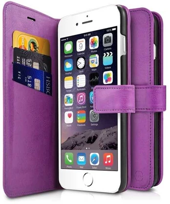 Dėklas ITSKINS BOOK cover til iPhone 8 / 7 / 6s / 6®. Lilla