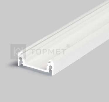 3m LED juostos profilis SURFACE14 EF/TY, baltai dažytas