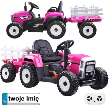 Tractor with a trailer for a battery + PA0242 remote control