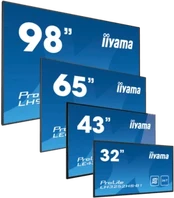 Monitorius iiyama ProLite LH4375UHS-B2AG, 4K, USB, RS232, Ethernet, Wi-Fi, Android, kit (RS232), juodas