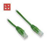 LYNX UTP patch kabelis Cat5e, PVC, CCA, 7m, zelený