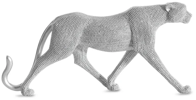 Dekoratyvinė figūrėlė Eldo Panther, sidabro, 31 cm x 6 cm x 15 cm