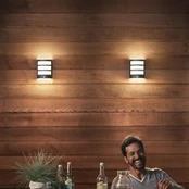 "Philips" LED lauko sieninis šviestuvas "Python UE", antracito spalvos,
