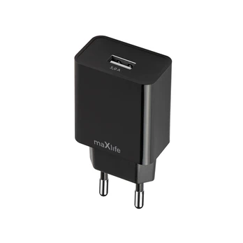 Maxlife MXTC-11 charger 1x USB-A 3A juodas