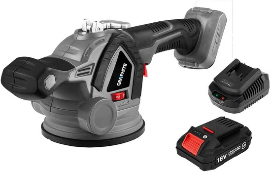 Graphite Przyssawka do płytek Energy+ 18V + akumulator 2Ah + kroviklis