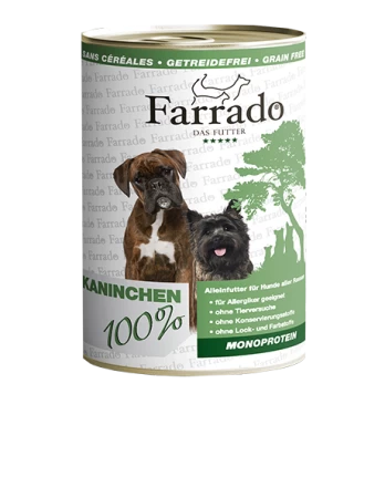 Farrado konservai šunims su triušiena, 400 g