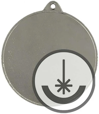 Detal Medal grawerowany laserem- RMI