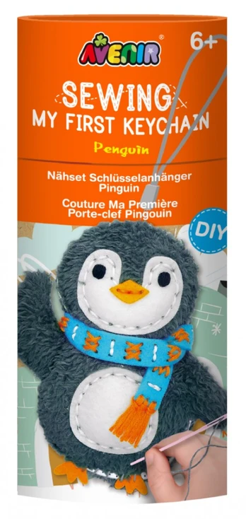 Creative set Sew a keychain - Penguin