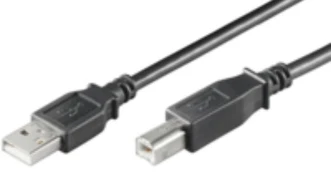 USB kabelis MicroConnect USB-A - USB-B 0,5 m Juodas (USBAB05B)